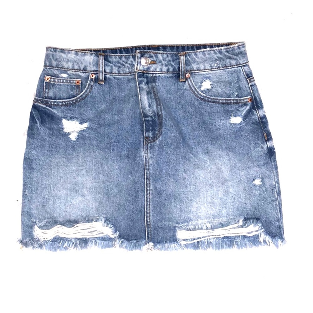 F21 Distressed Skirt